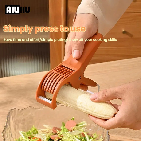 AILIHU Kitchen Tools Stainless Steel Vegetable and Fruit Slicer Multi Functional Salad Slicer Kitchen Accessories