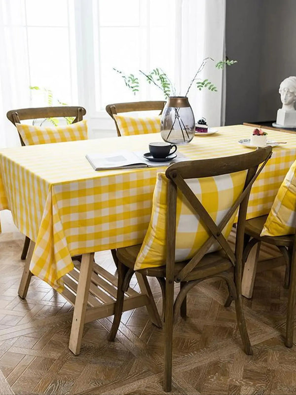 1PC Valentine's grid Checkered Tablecloth, Restaurant Kitchen Picnic Wedding Party Decoration Tablecloth