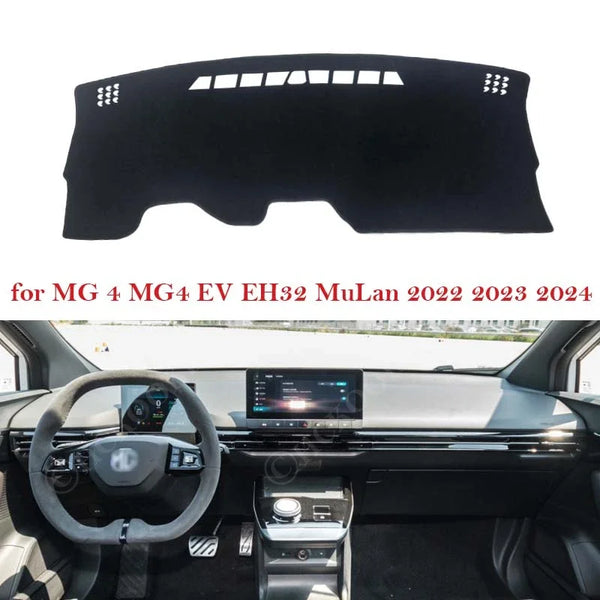 For MG 4 MG4 EV EH32 MuLan 2022 2023 2024 Dashboard Cover Pad Sun Anti-dirty Mat Sunshade Carpet Sticker Rug Car Accessories